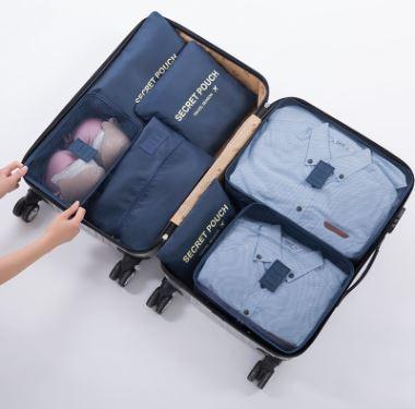 Luggage Organizer Set Waterproof 6-Piece Travel Pouches