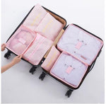 Luggage Organizer Set Waterproof 6-Piece Travel Pouches