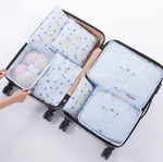 Luggage Organizer Set Waterproof 6-Piece Travel Pouches
