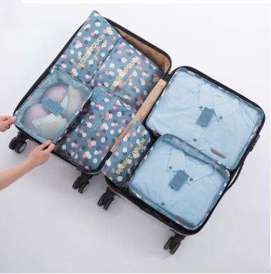 Luggage Organizer Set Waterproof 6-Piece Travel Pouches
