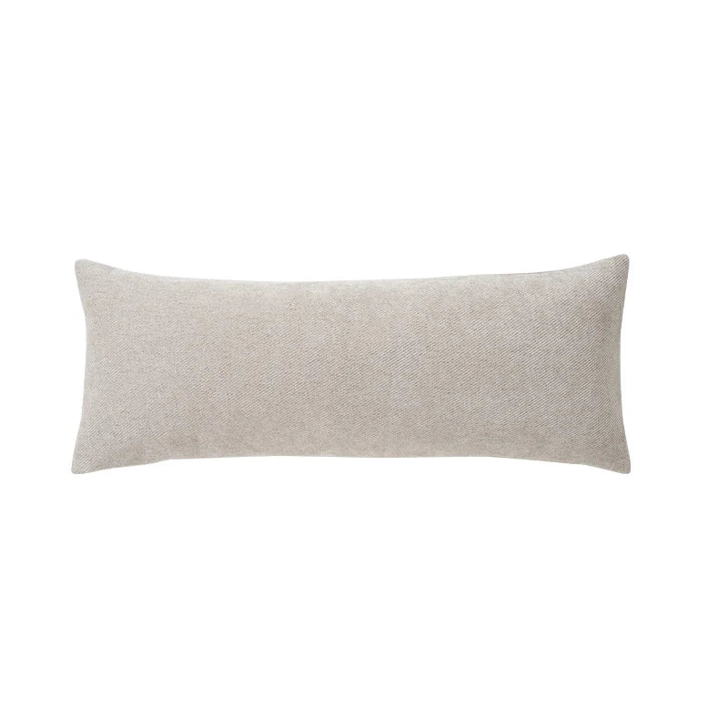 Lumbar Pillow Cover Textured Linen-Look Removable & Washable