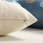 Lumbar Pillow Cover Tufted Bunny Applique Hidden Zipper