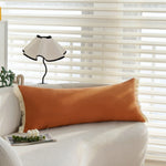 Lumbar Pillow Cover Velvet-Look Microfiber Fringed