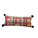 Lumbar Pillow Cover Woven Plaid Hidden Zipper & Reinforced Seams