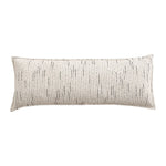 Lumbar Pillow Linen-Like Texture Structured Support Removable Zipper Cover