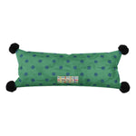 Lumbar Pillow Polka Dot & Pom-Poms Removable Woven Cover