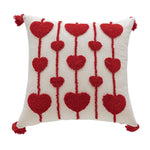 Lumbar Pillow Tufted Letter Plush Fill & Removable Cover