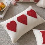 Lumbar Pillow Tufted Letter Plush Fill & Removable Cover