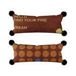 Lumbar Pillow Velvet Jacquard Checkerboard 12 x 28