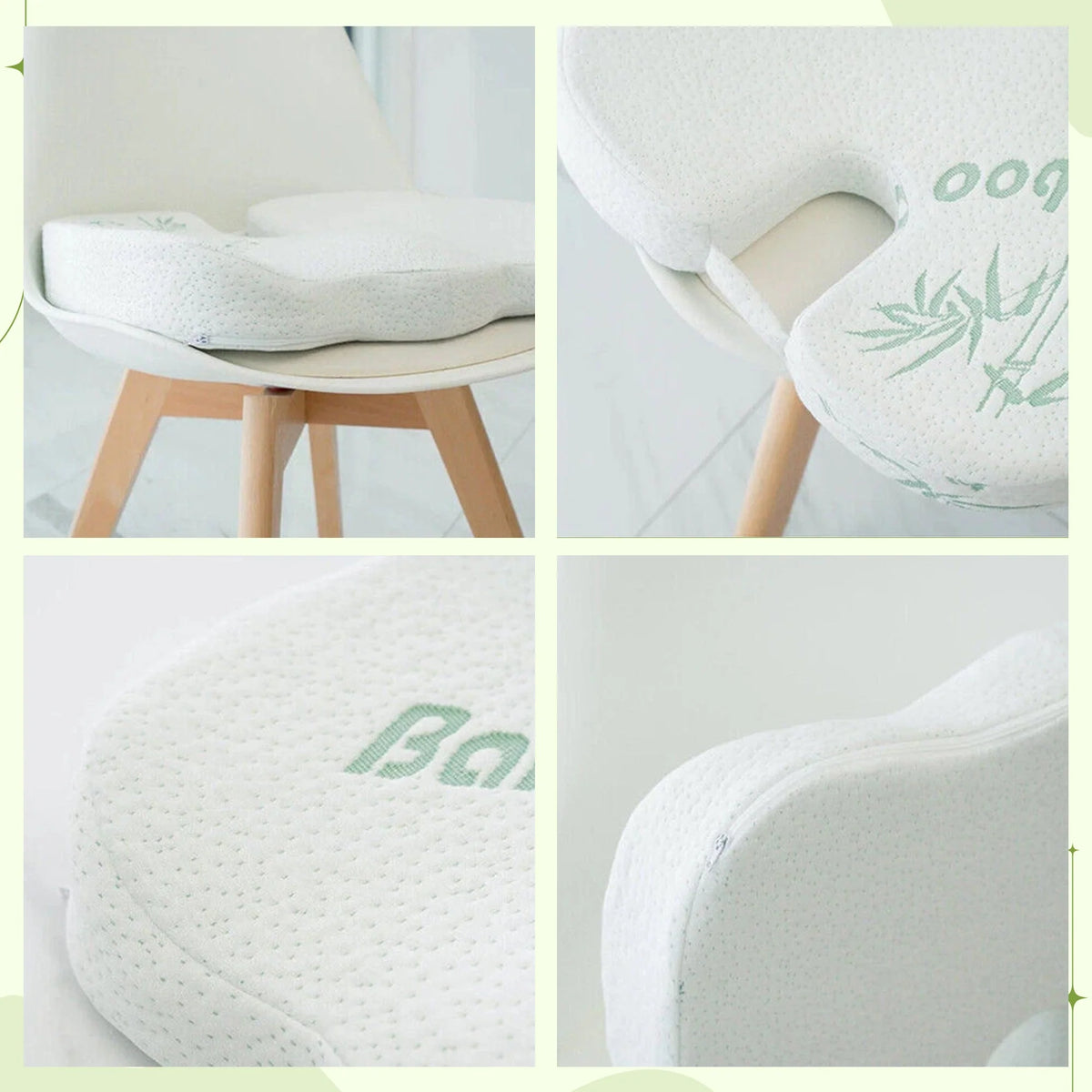 Lumbar & Seat Cushion Ergonomic Memory Foam Universal Fit
