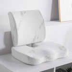 Lumbar & Seat Cushion Ergonomic Memory Foam Universal Fit