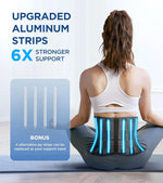 Lumbar Support Belt Adjustable 3D Massage Breathable Mesh