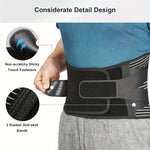 Lumbar Support Belt Adjustable 3D Massage Breathable Mesh