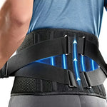 Lumbar Support Belt Adjustable 3D Massage Breathable Mesh