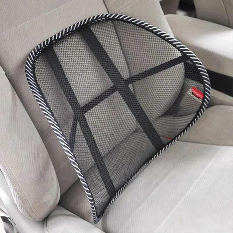 Lumbar Support Cushion Ergonomic Breathable Mesh Massage Nodes