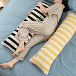 Lumbar Support Pillow Ergonomic Polyester Filling Washable Chenille Cover