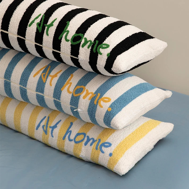 Lumbar Support Pillow Ergonomic Polyester Filling Washable Chenille Cover