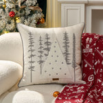Lumbar Throw Pillow Tufted Chenille Woven Cover & Piped Edge