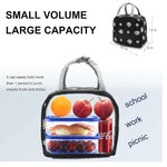 Lunch Bag Insulated Spacious Compartments Floral Pattern