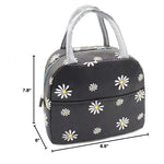 Lunch Bag Insulated Spacious Compartments Floral Pattern