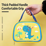 Lunch Bag Three-Layer Insulated Inner Mesh Pocket Wipe-Clean Lining