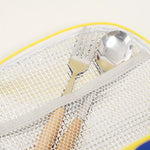 Lunch Bag Three-Layer Insulated Inner Mesh Pocket Wipe-Clean Lining