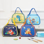 Lunch Bag Three-Layer Insulated Inner Mesh Pocket Wipe-Clean Lining