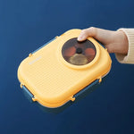 Lunch Box Leak-Proof Lid Stainless Steel 3 Compartments