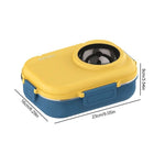 Lunch Box Leak-Proof Lid Stainless Steel 3 Compartments