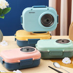 Lunch Box Leak-Proof Lid Stainless Steel 3 Compartments