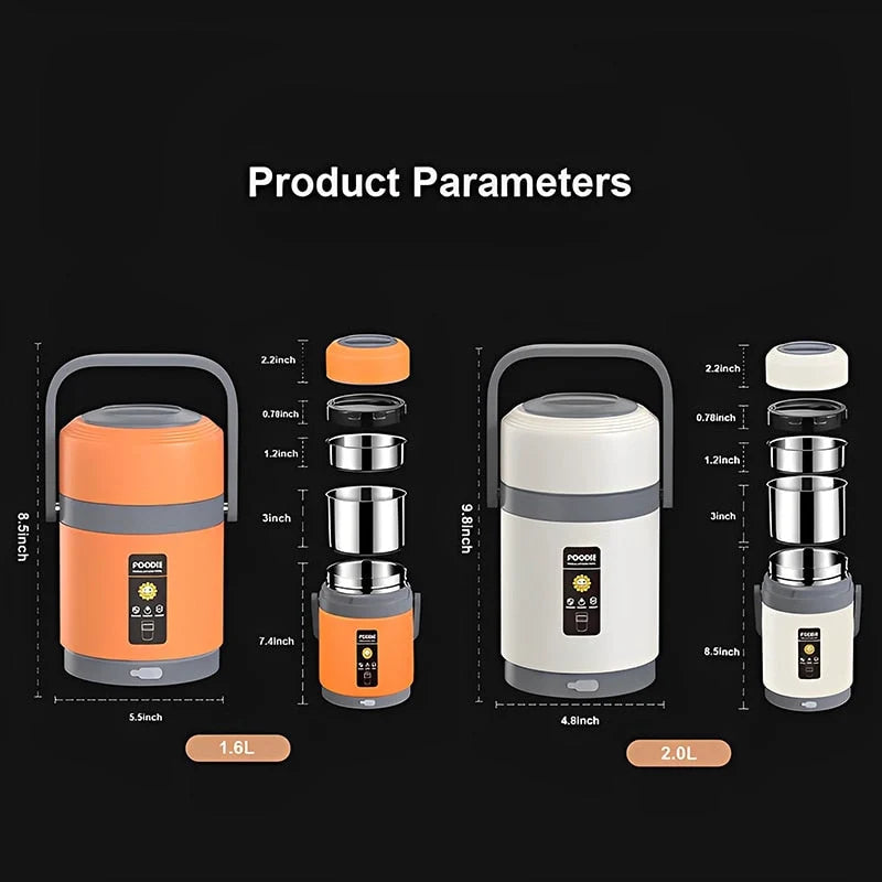 Lunch Box USB Powered & Stainless Steel Liner
