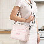 Lunch Cooler Bag Insulated Splash-Resistant Removable Shoulder Strap