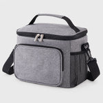 Lunch Cooler Bag Insulated Wipe-Clean Lining Removable Shoulder Strap