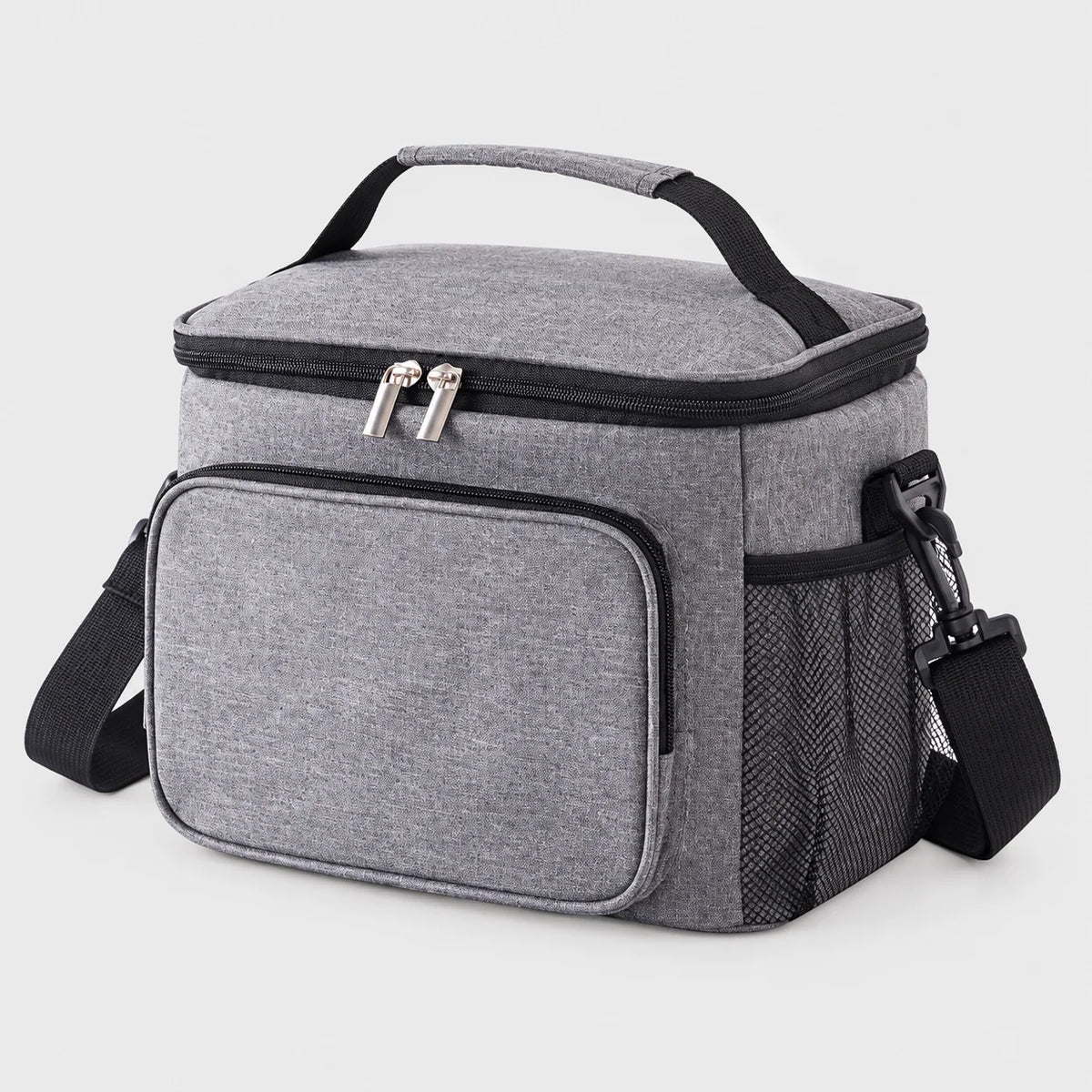 Lunch Cooler Bag Insulated Wipe-Clean Lining Removable Shoulder Strap