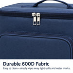 Lunch Cooler Bag Insulated Wipe-Clean Lining Removable Shoulder Strap