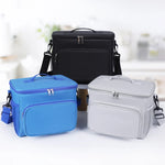 Lunch Cooler Bag Insulated Wipe-Clean Lining Removable Shoulder Strap