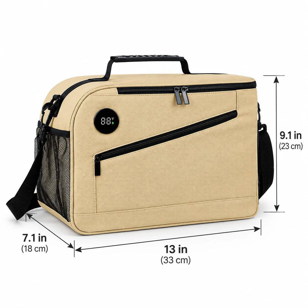 Lunch Cooler Insulated With Digital Temperature Display
