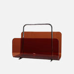 Magazine Holder Acrylic Space-Saving Modern Silhouette