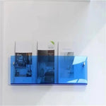 Magazine Shelf Wall-Mounted Clear Acrylic Space-Saving
