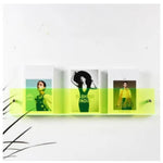 Magazine Shelf Wall-Mounted Clear Acrylic Space-Saving