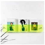Magazine Shelf Wall-Mounted Clear Acrylic Space-Saving