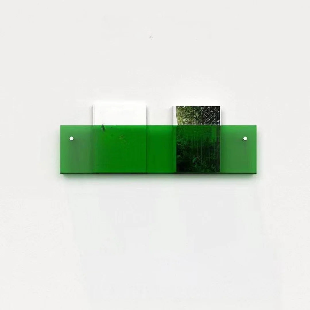 Magazine Shelf Wall-Mounted Clear Acrylic Space-Saving