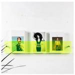 Magazine Shelf Wall-Mounted Clear Acrylic Space-Saving