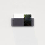Magazine Shelf Wall-Mounted Clear Acrylic Space-Saving