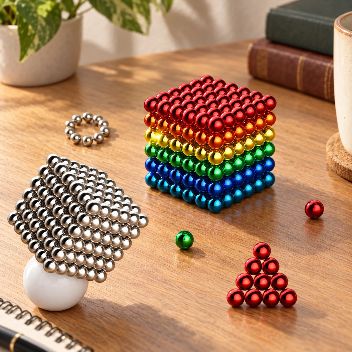 Magnetic Ball Building Set Metal 216 Pieces