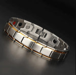 Magnetic Bracelet Stainless Steel Integrated Magnets Rust-Resistant