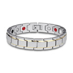 Magnetic Bracelet Stainless Steel Integrated Magnets Rust-Resistant