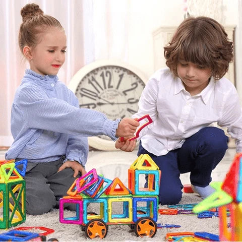 Magnetic Building Blocks Colorful Easy-Connect Pieces
