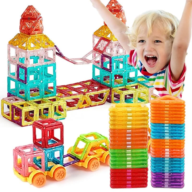 Magnetic Building Blocks Colorful Easy-Connect Pieces