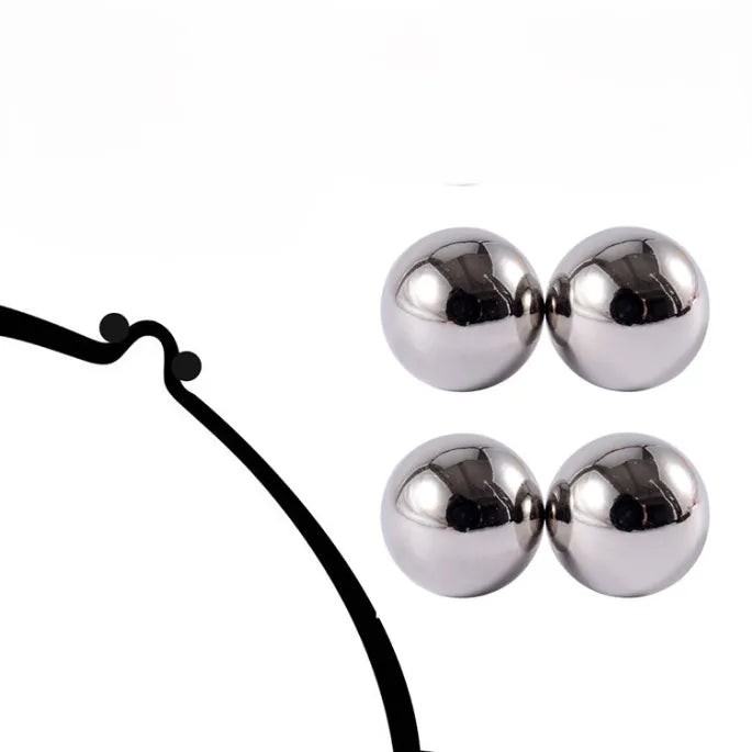 Magnetic Nipple Rings Needle-Free Lightweight Polished Metal Finish